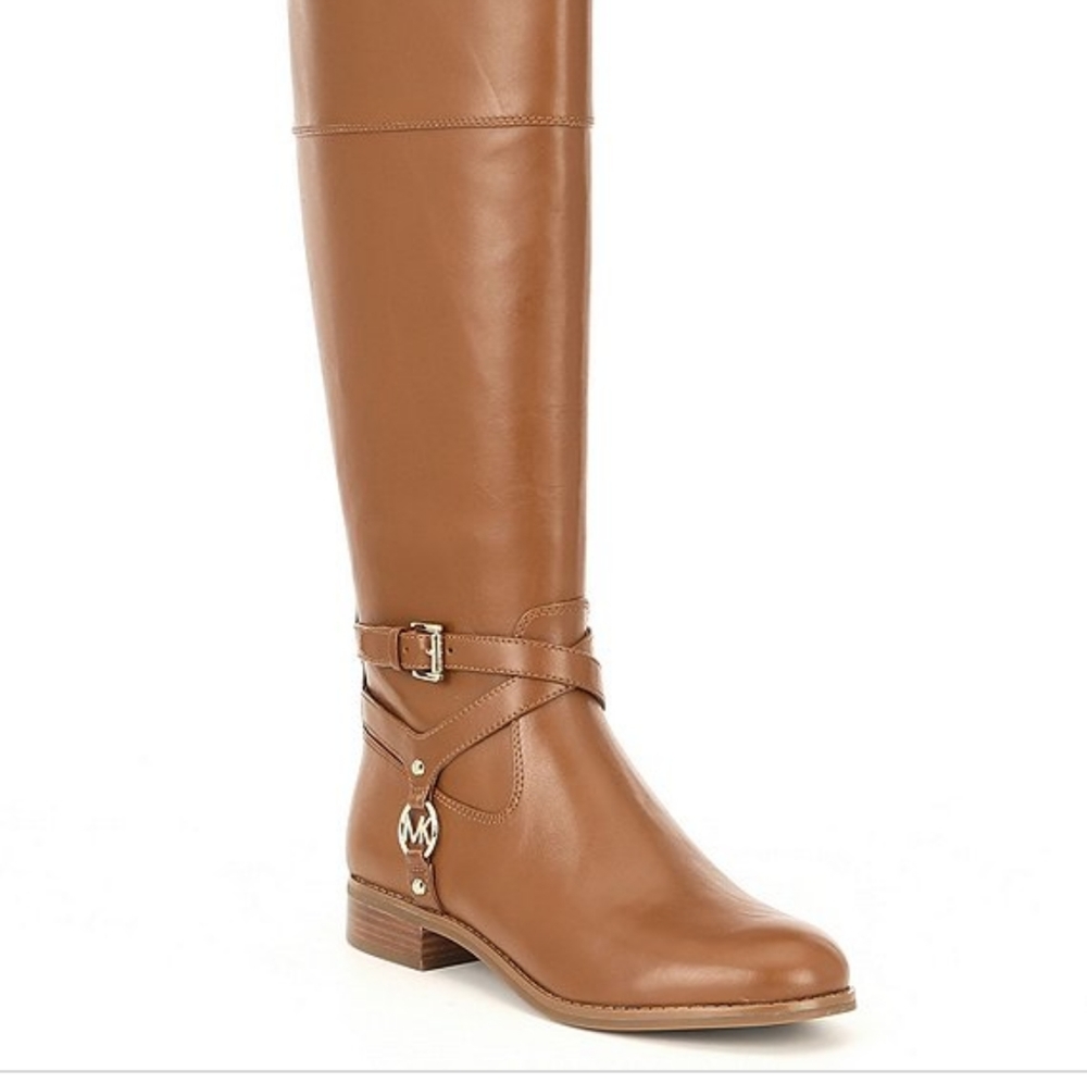 💥Michael Kors Preston Leather Tan Boots-11M